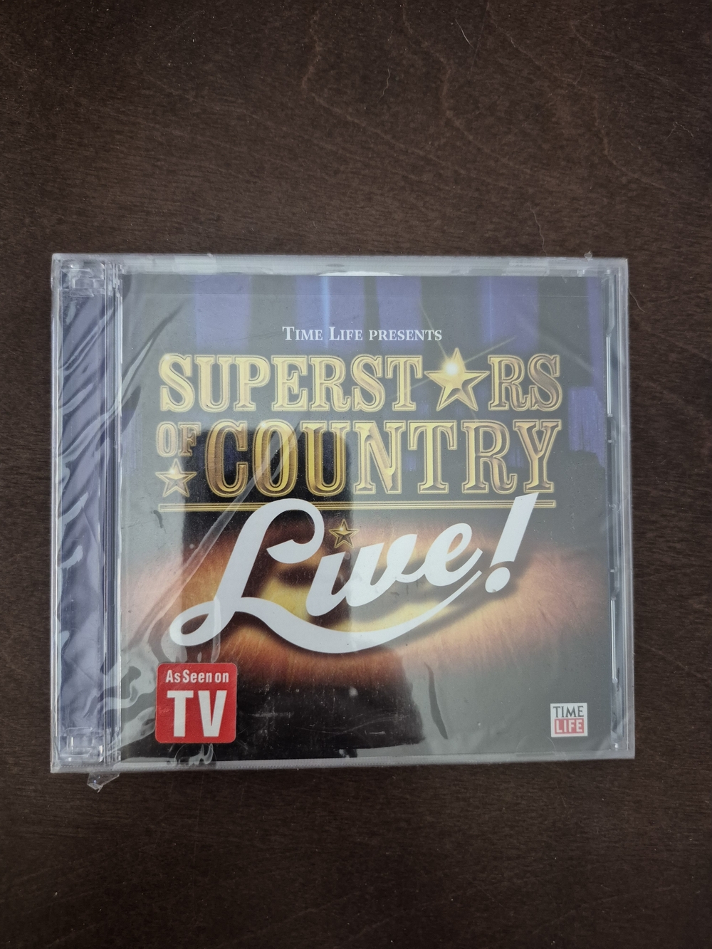Time Life Superstars of Country Live! 2 CD — Black & Brown Cover